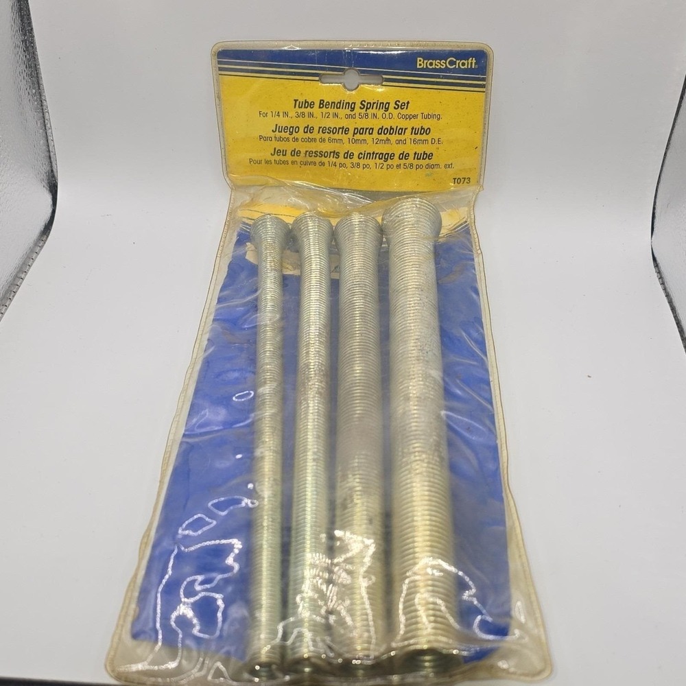 BrassCraft T073 Tube Bending‎ Spring Set Manual for Copper 1/4-5/8 in 4 Pieces